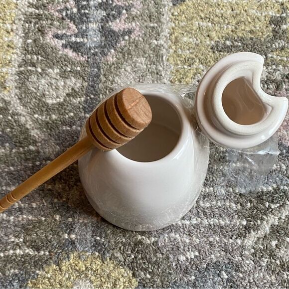 Rae Dunn Artisan Collection Ceramic Honey Pot Container - Picture 4 of 8